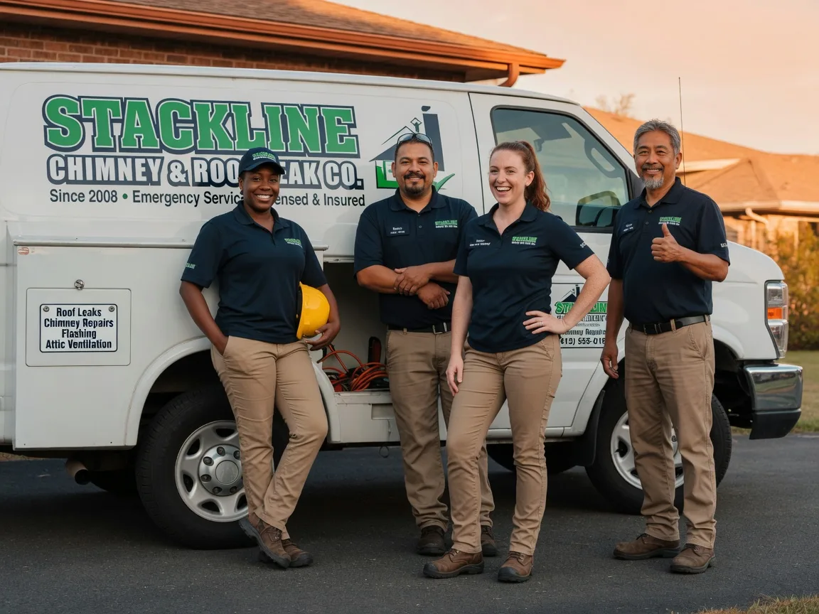 Chimney flashing repair company in Garden City, TX
